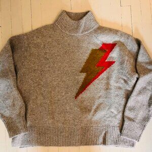 Amazing lightning bolt sweater grey/lightning